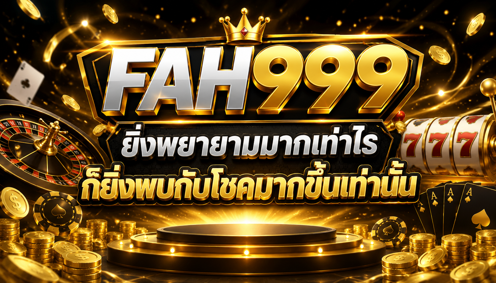 FAH999 ยิ่งพยายามมากเท่าไร ก็ยิ่งพบกับโชคมากขึ้นเท่านั้น