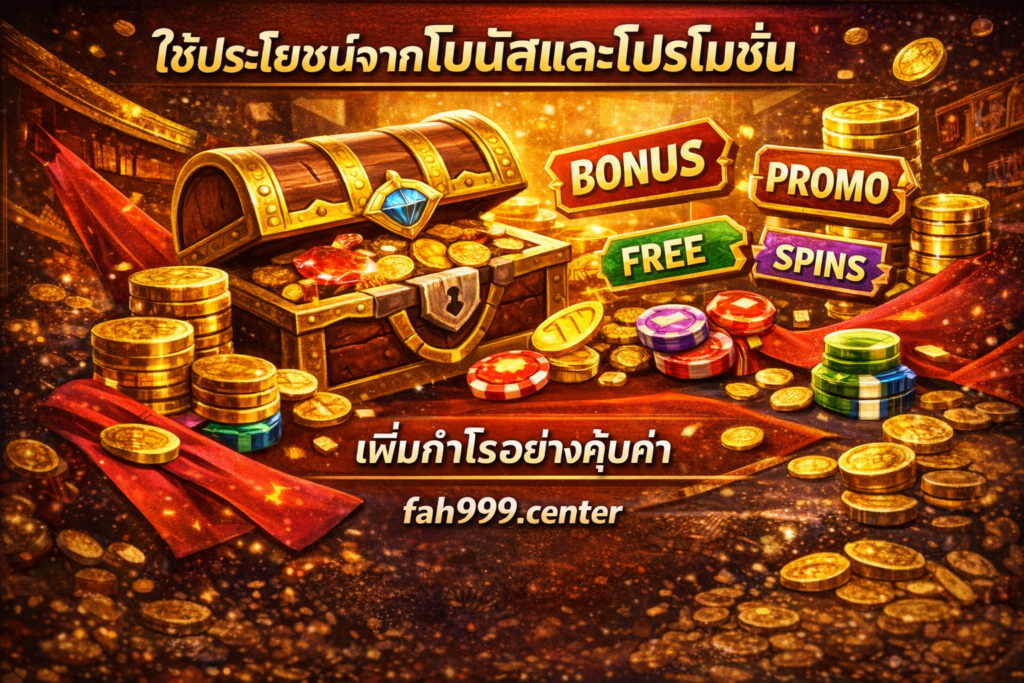 ใช้ประโยชน์จากโบนัสและโปรโมชั่น