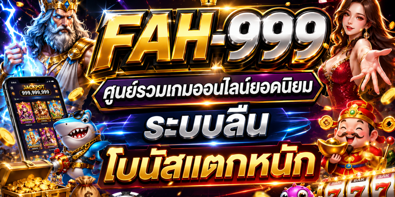 FAH-999 ศูนย์รวมเกมออนไลน์ยอดนิยม ระบบลื่น โบนัสแตกหนัก